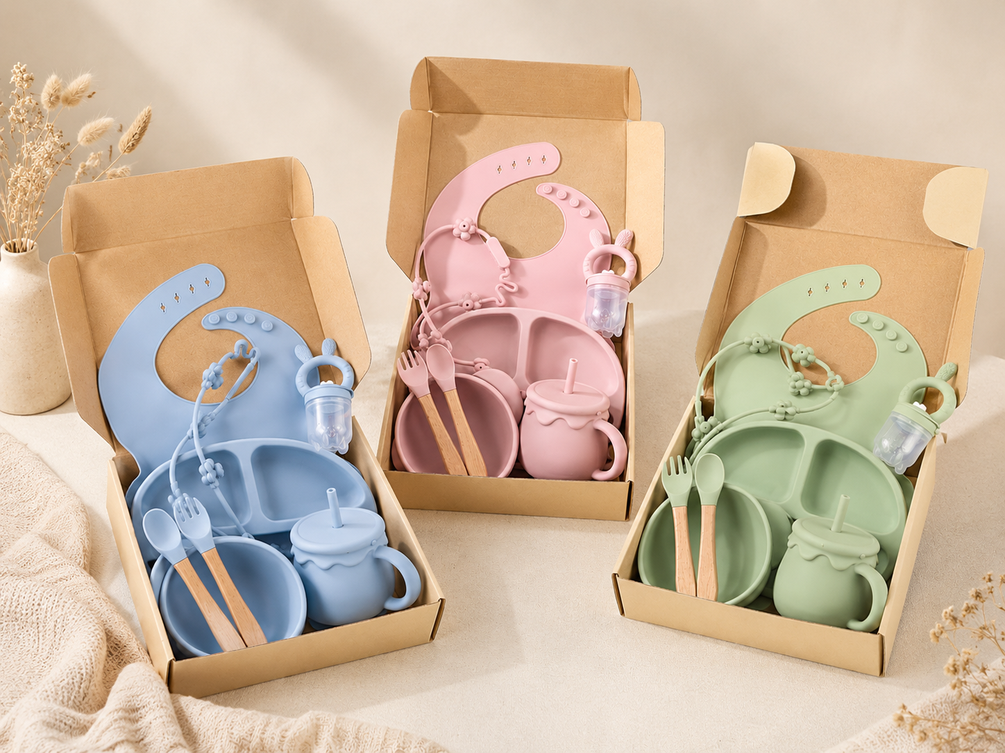 Silicone Mealtime Gift Set