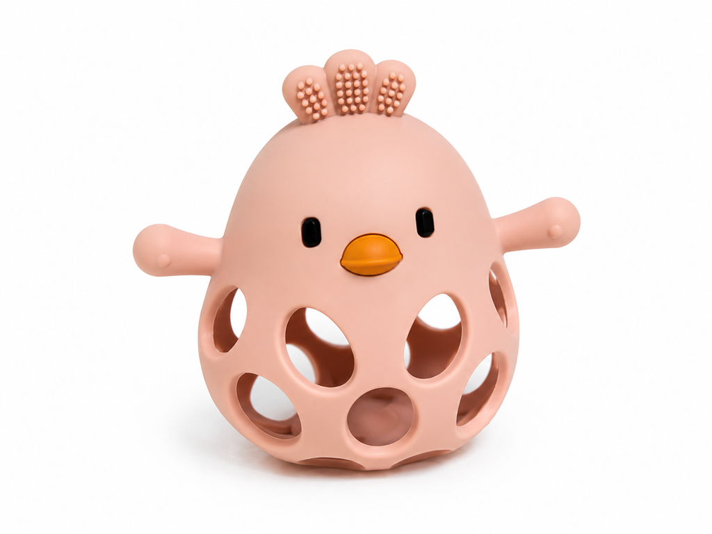 Silicone Chick Teether & Sensory Toy